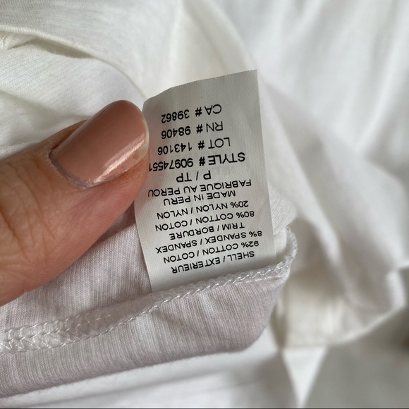 Theory White V-neck Lace Long Sleeve Shirt Blouse - Picture 11 of 11